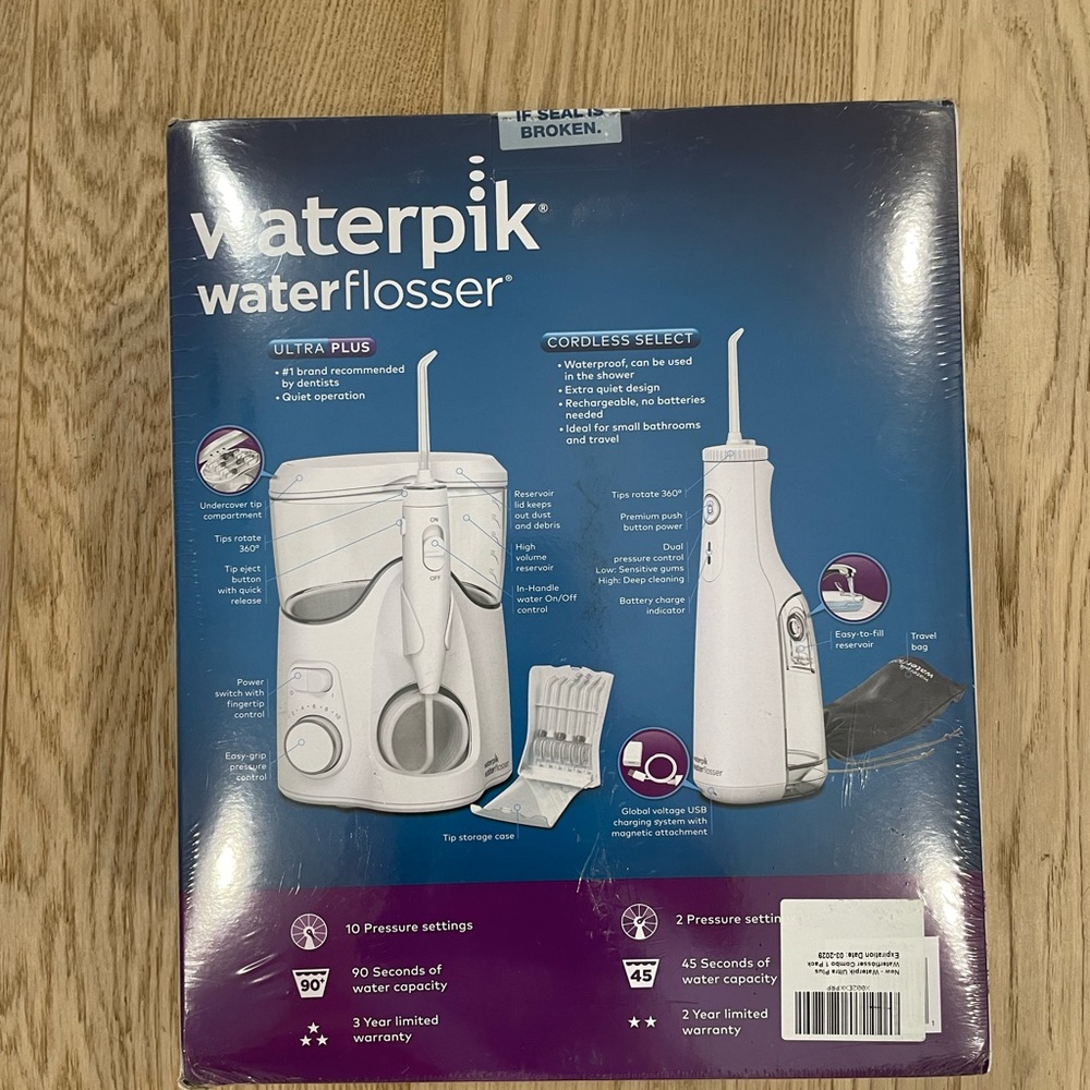 Waterpik Ultra Plus + Cordless Select Waterflosser Combo - NEW